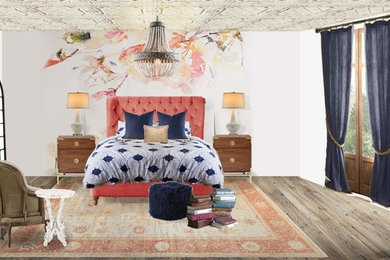 Example of an eclectic bedroom design in DC Metro