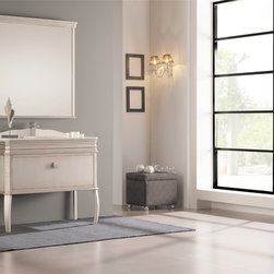London bathroom vanity 41". Antique silver. - Bathroom Vanities And Sink Consoles