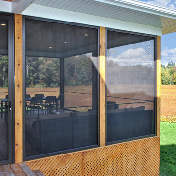 Porte battante et Moustiquaires Fixes | Swing Door and Fixed Screens