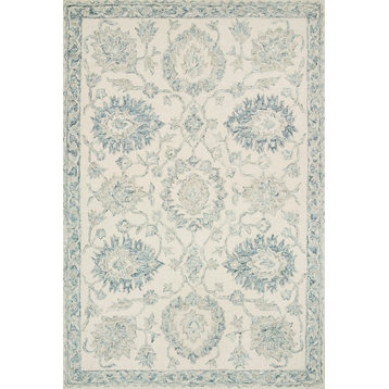 Loloi Norabel Nor-04 Traditional Rug, Ivory and Blue, 3'6"x5'6"