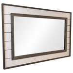 My Barnwood Frames - Shiplap Mirror With Reclaimed Wood, 20"x30" - Shiplap walls are definitely the thing right now. But not everyone has the space nor the means to do a shiplap wall so we came up with just the thing to solve the problem. We designed a shiplap mirror mixed with a little reclaimed wood, that will give any shiplap wall a run for its money. This mirror will be a favorite for many so get one while they last! Mirror sizes are listed according to exterior dimensions. Handcrafted in USA. D-ring hanging hardware is included with each mirror allowing you to decide whether to hang it horizontally or vertically.