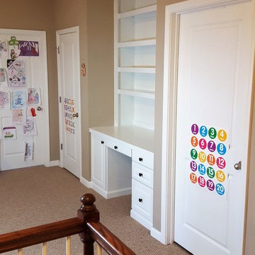 Built-in Desk with Bookcase