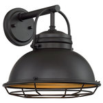 Nuvo Lighting - Nuvo Lighting 60/7072 Upton - 1 Light Large Outdoor Wall Lantern - Upton; 1 Light; Large Outdoor Wall Sconce Fixture;Upton 1 Light Large  Dark Bronze/Gold *UL: Suitable for wet locations Energy Star Qualified: n/a ADA Certified: n/a  *Number of Lights: Lamp: 1-*Wattage:60w A19 Medium Base bulb(s) *Bulb Included:No *Bulb Type:A19 Medium Base *Finish Type:Dark Bronze/Gold
