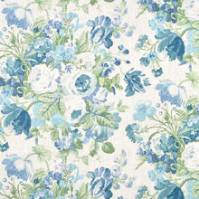 Blue printed fabrics
