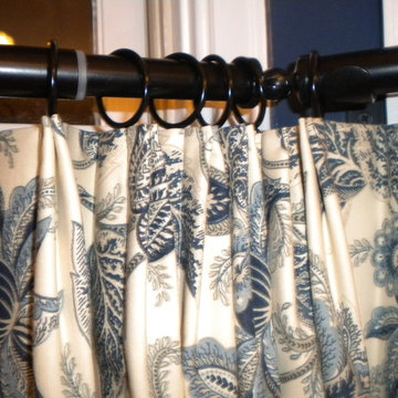 Country French Breakfast Room Window Treatments