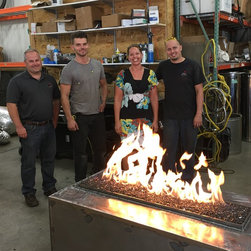 Custom Gas Outdoor Fire Pit - Fire Pits