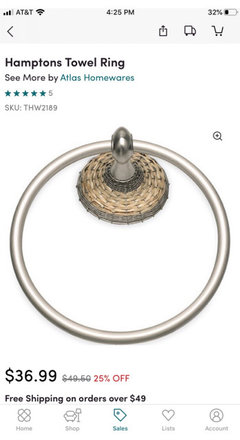 Bathroom hand towel holder design/ placement Help....