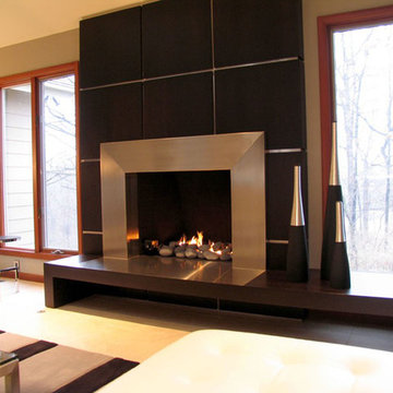Before and After fireplaces