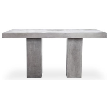 Nicholas 79" Rectangle Concrete Outdoor Dining Table