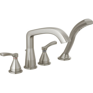 Delta T4776 Stryke Deck Mounted Roman Tub Filler - Brilliance Stainless