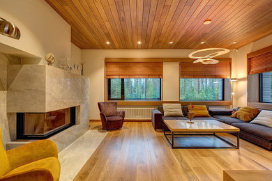 This is an example of a contemporary living room.