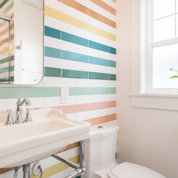 Rainbow Tile Bathroom