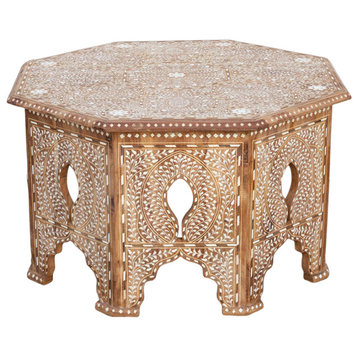 Finely Inlaid Mandawa Octagonal Coffee Table