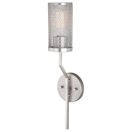 Vaxcel W0354 Byron 1-Light Bathroom Light in Industrial and Cylinder Style 20 In