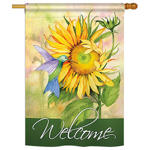 Birds of Spring House Flag Bird Decorative Floral Mini Banner 28/" x 40/"