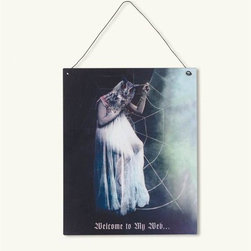 Welcome to My Web Anthropomorphic Wall Sign - Wall Decor