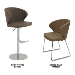 Doris P Barstool with Matching Doris P Chair - Bar Stools and Kitchen Stools