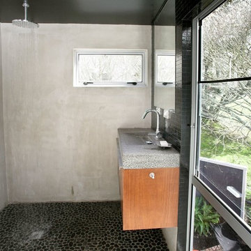 Concrete/wooden homes