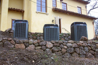 Alamo installation of 7 air conditioners and 7 furnaces - New Construction