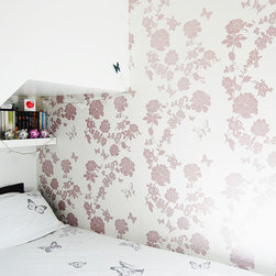 Pretty Flower Wallpaper, Teens Bedroom Feature Wall - Wallpaper