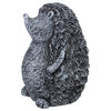 15" Gray Standing Hedgehog Outdoor Garden Statue