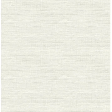 Agave Off-White Faux Grasscloth Wallpaper Sample