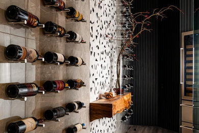 Minimalist wine cellar photo in Raleigh