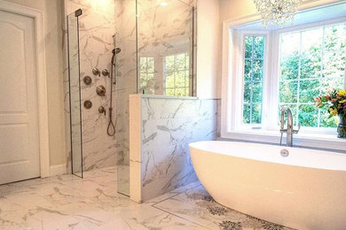 Example of a minimalist bathroom design