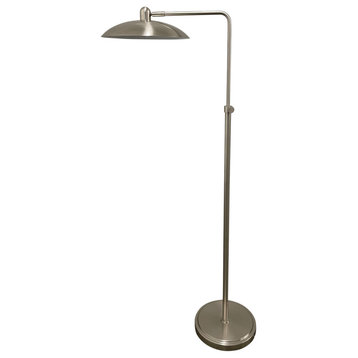 Ridgeline 1-Light LED Floor Lamp in Satin Nickel