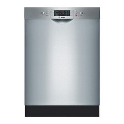 Bosch 24" Recessed Handle Special Application Dishwasher, Stainless | SGE63E15UC - Dishwashers