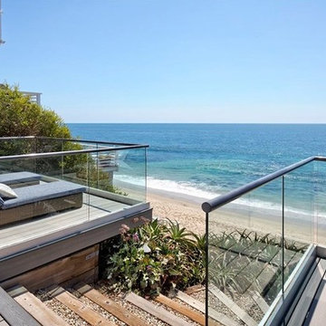 Frame less glass railing