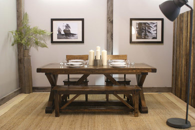 This is an example of a dining room in Calgary.