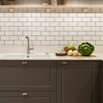 Decoración de comedor y cocina en txoko
