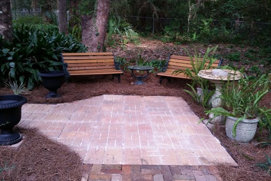Design ideas for a small traditional brick landscaping in Atlanta.