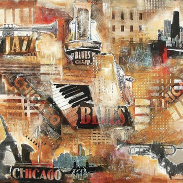 Chicago Jazz and Blues Painting