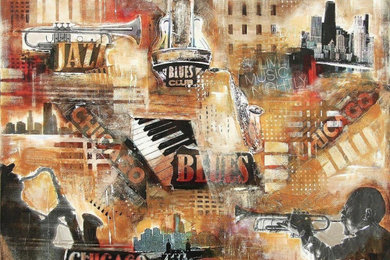 Chicago Jazz and Blues Painting