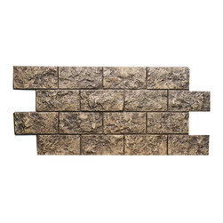 167-LARGE JERUSALEM BRICK PANEL 49"W X 26"H X 1 1/2"D - Wall Panels