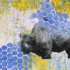 "Buffalo Honeycomb" Painting Print on Wrapped Canvas, 60"x40"