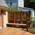 Attached Pergolas - Traditional - Deck - Boston - by Trellis Structures ...