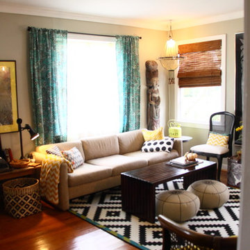 Eclectic and Casual Living room