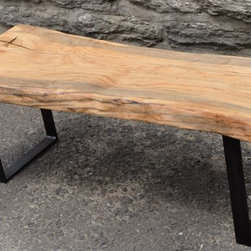 Live Edge Silver Maple Cocktail Table - Coffee Tables
