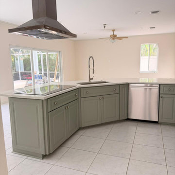 Cabinet Refinishing Project in Boynton Beach