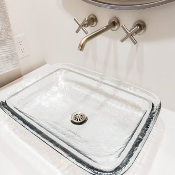 Nautical Themed Bath with Kohler Vessel Sink