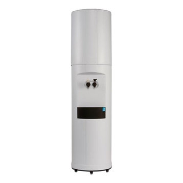 Fahrenheit Bottled Water Cooler, White With Black Trim Kit, Room Temp & Cold Wat