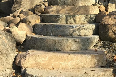 Boulder Wall and Steps