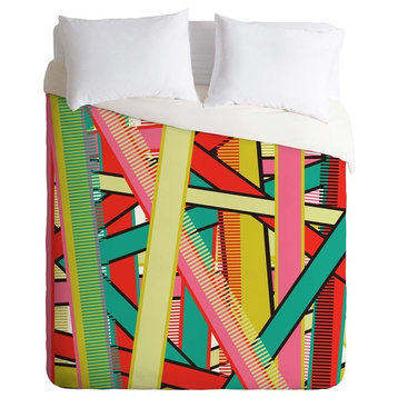 Deny Designs Sam Osborne Twisted Stripes Duvet Cover - Lightweight