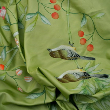hand painted wallpaper/ Embroidered wallpaper and other hand painted prodcuts