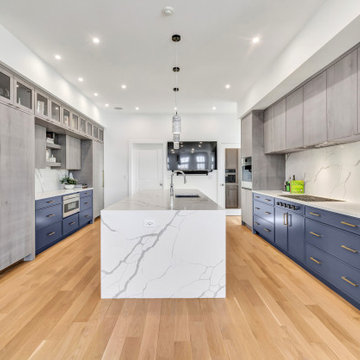 Euro Sawn Oak Contemporary Kitchen
