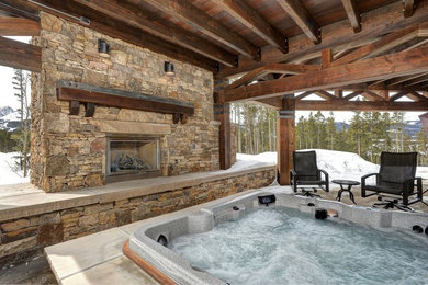 Patio - rustic patio idea in Denver