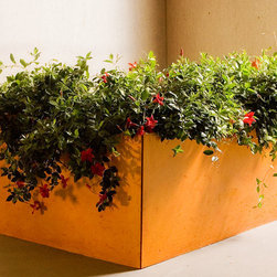 Rustic Concrete Planter - Patio Furniture And Outdoor Furniture